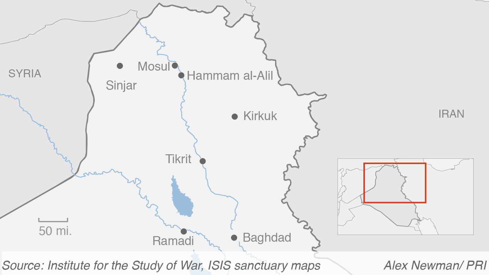 ISIS terroritory, 2014-2016
