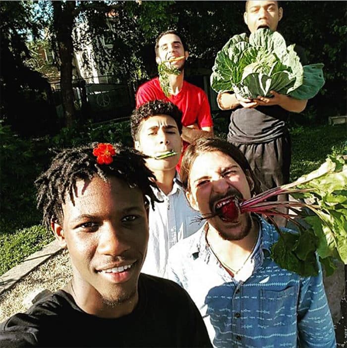 young entrepreneurs at the farm