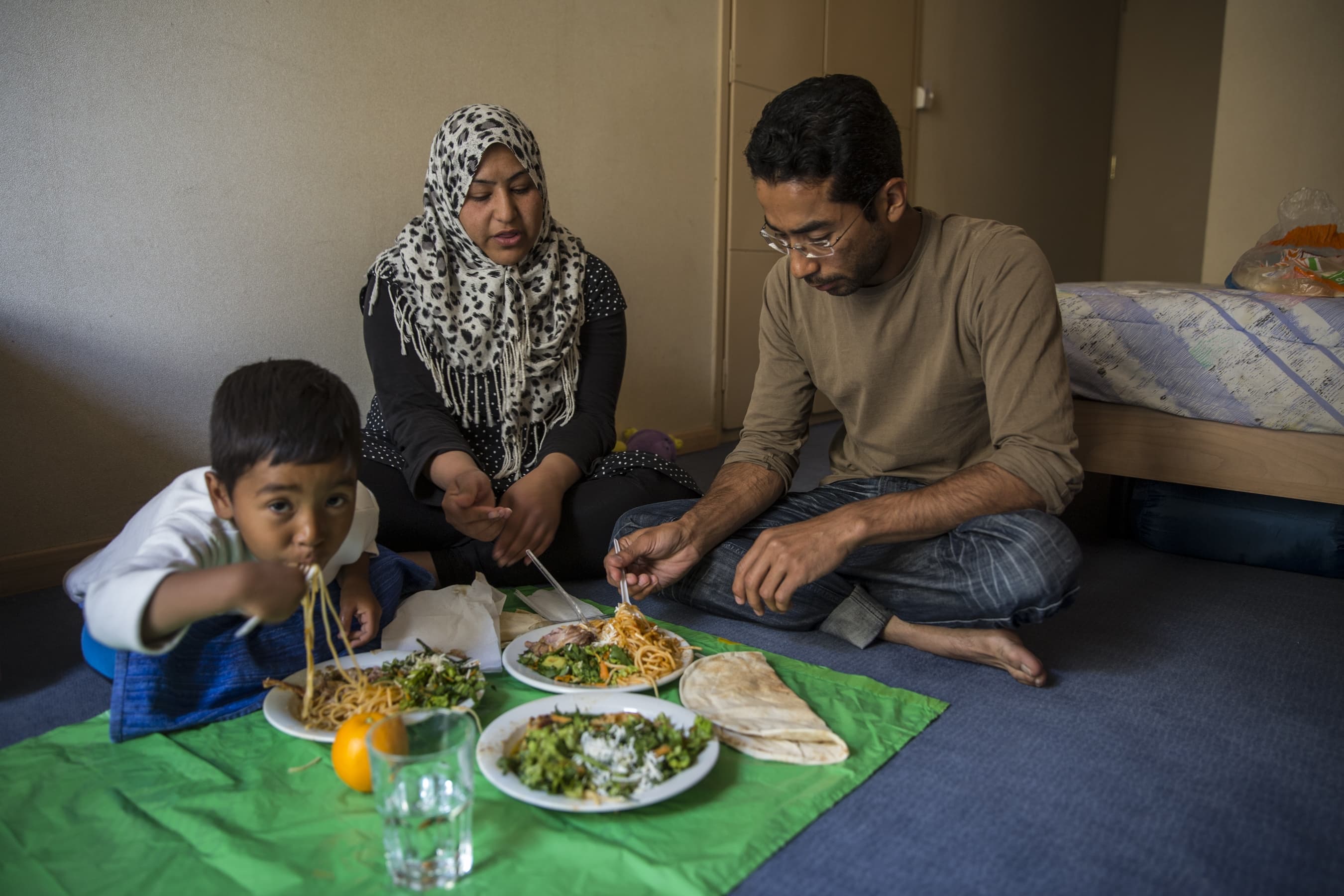 Ali Jaffari and his wife, Wajiha, and son Shayan