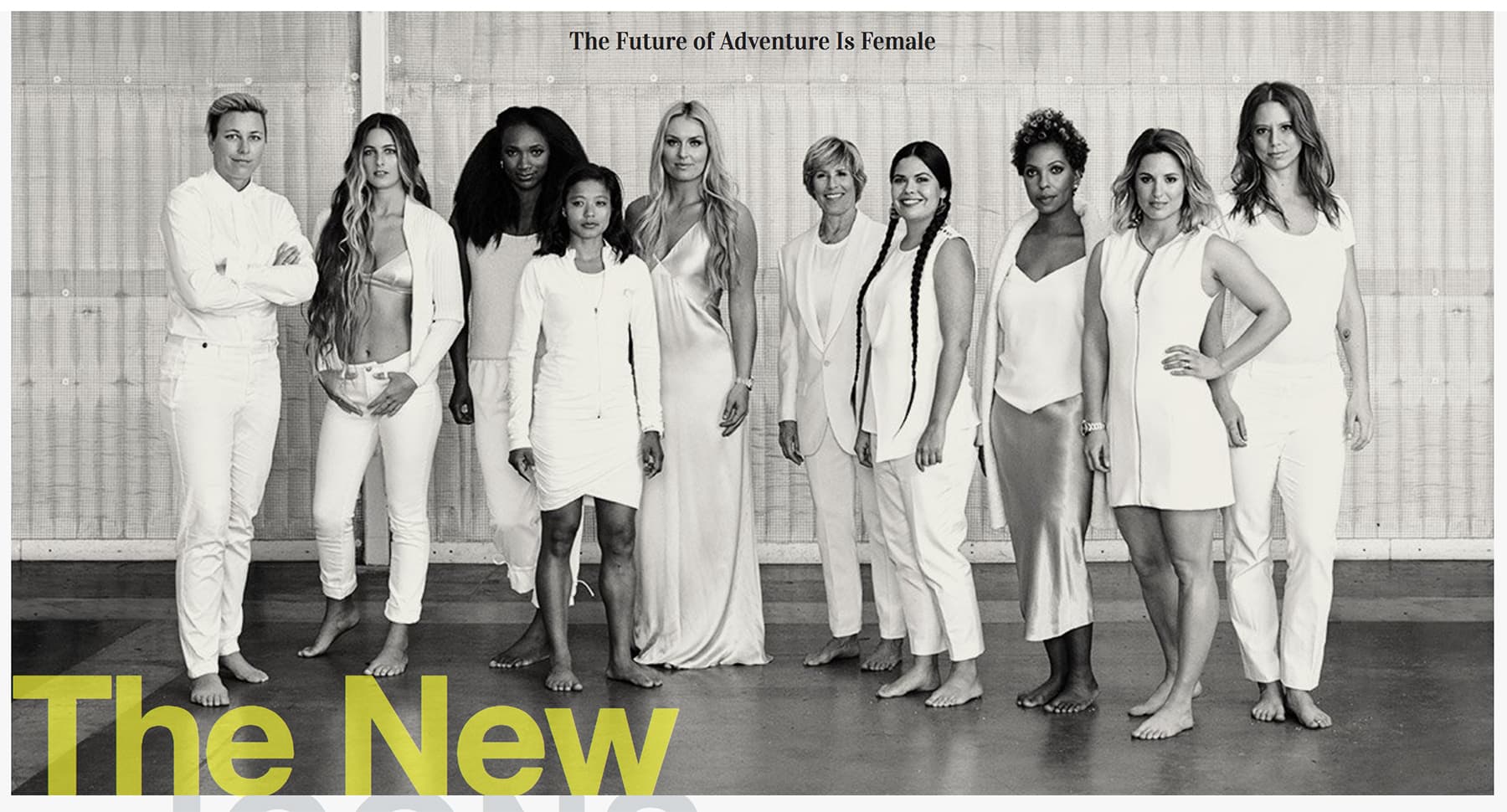 Mira Rai stands alongside nine other powerful women athletes for the May 2017 cover of Outside Magazine.