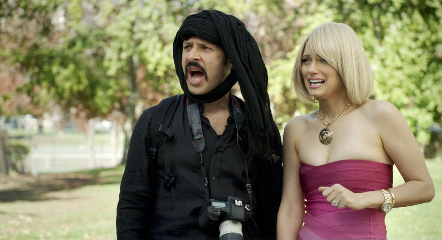 Jimmy Vestvood and blonde bombshell