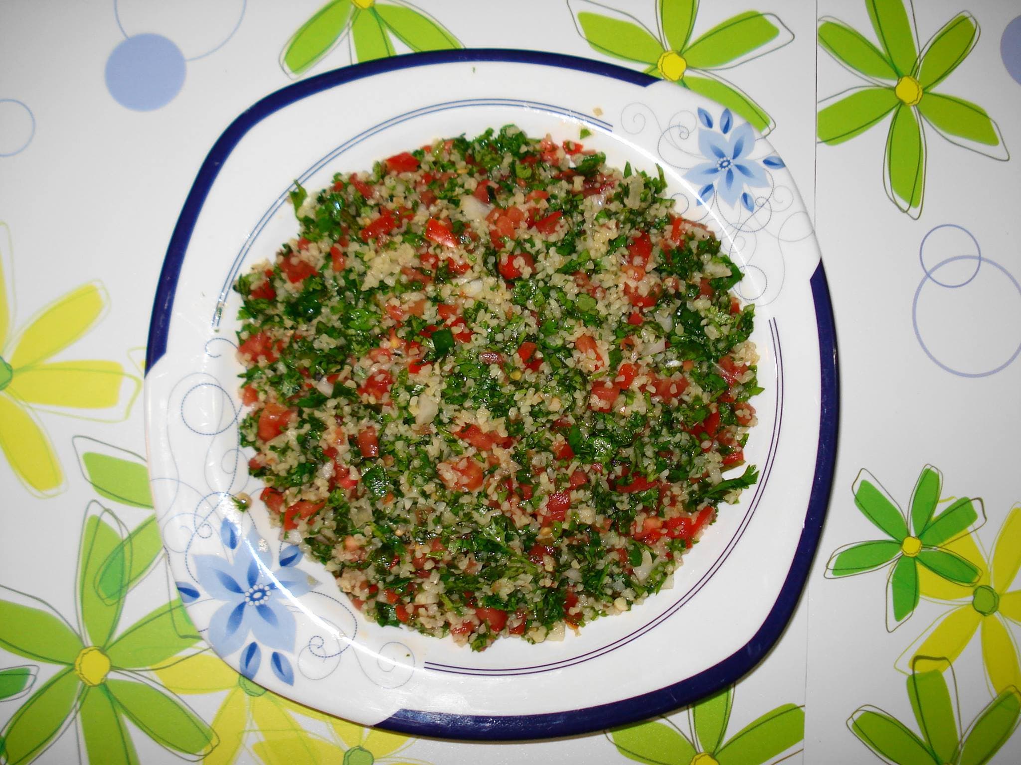 Tabouleh salad.