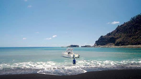 The island formed after an eruption at the Hunga Tonga-Hunga Ha'apai volcano, a two hour boat ride from the island of Tonga.