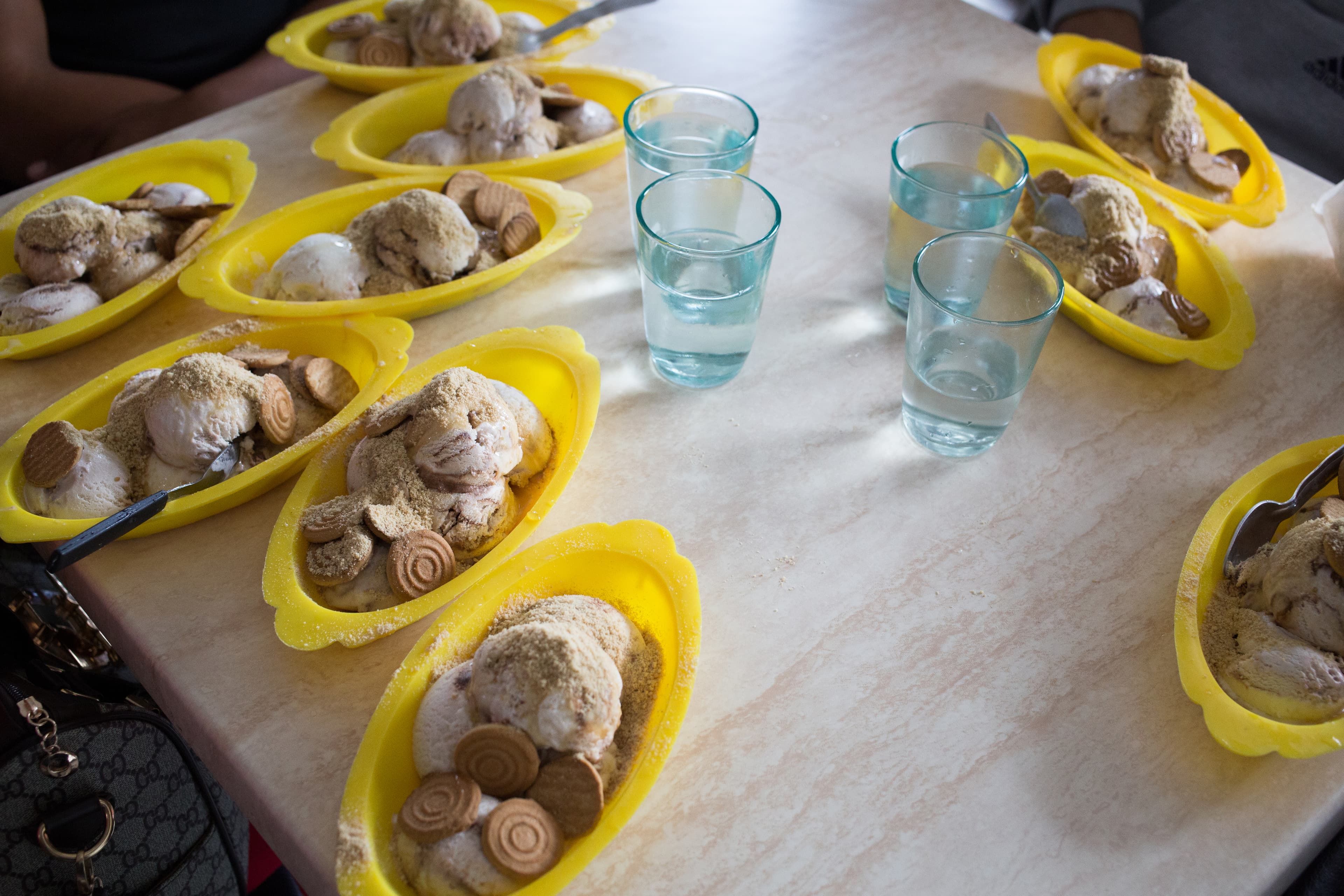 Ice-cream served at Coppelia in Havana, Cuba.