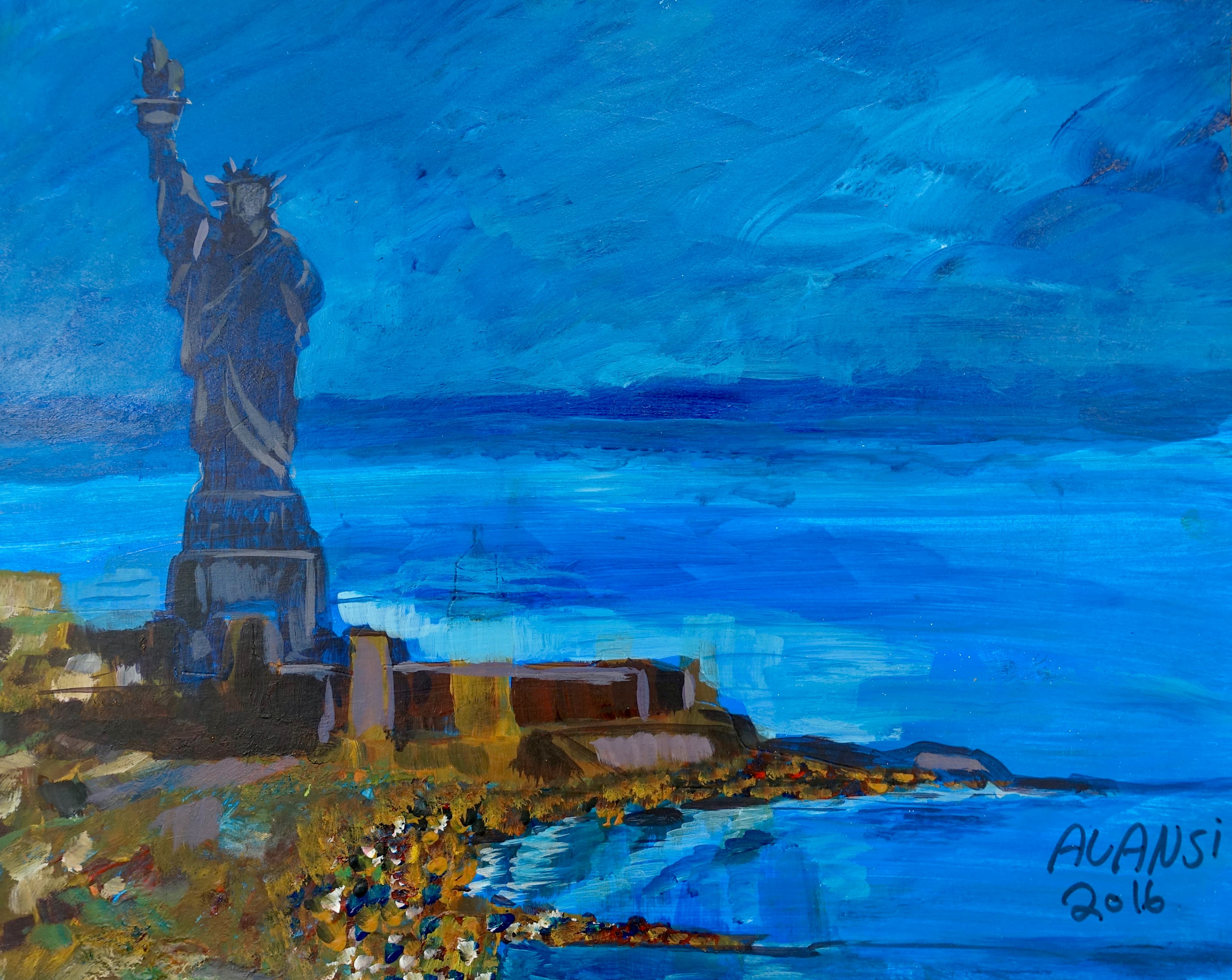 Untitled (Statue of Liberty) by Muhammad Ansi.