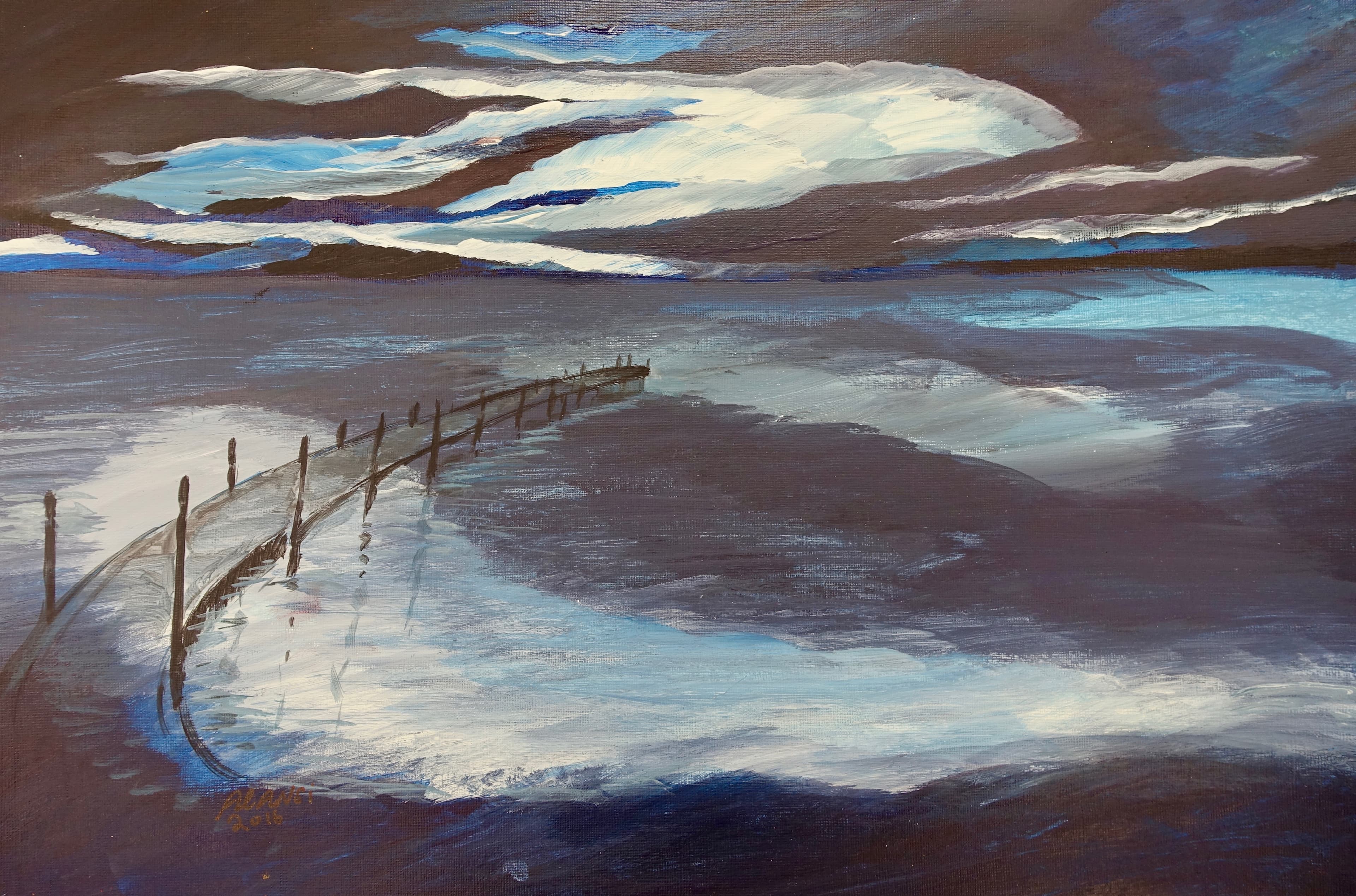 Untitled (Pier) by Muhammad Ansi.