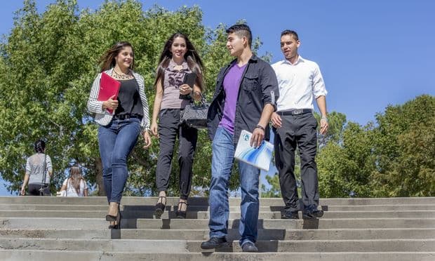 Students on campus