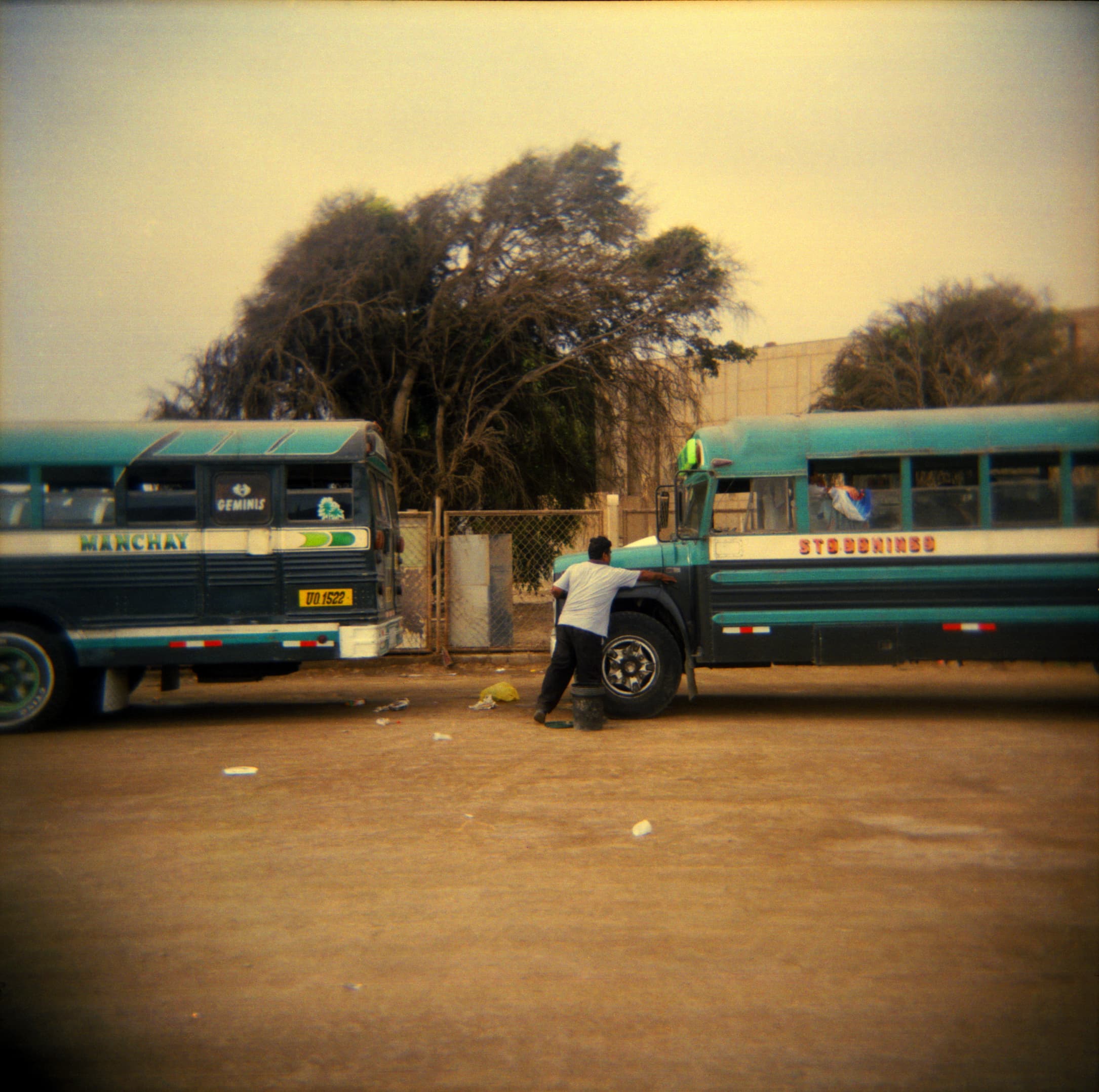 A taxi in a suburb of Lima