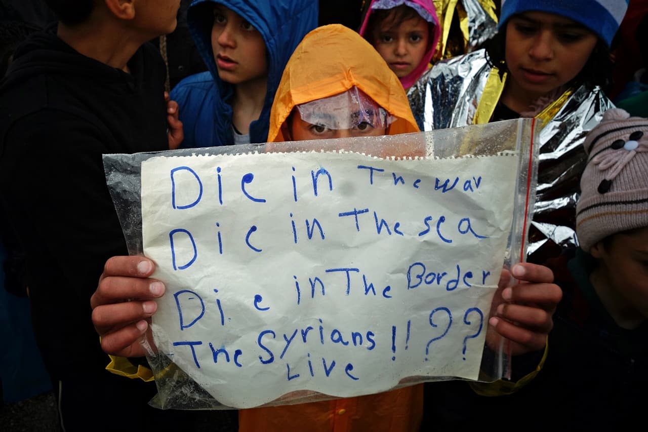 Most of the asylum seekers who have gotten stopped in Greece are Syrians escaping the war at home.