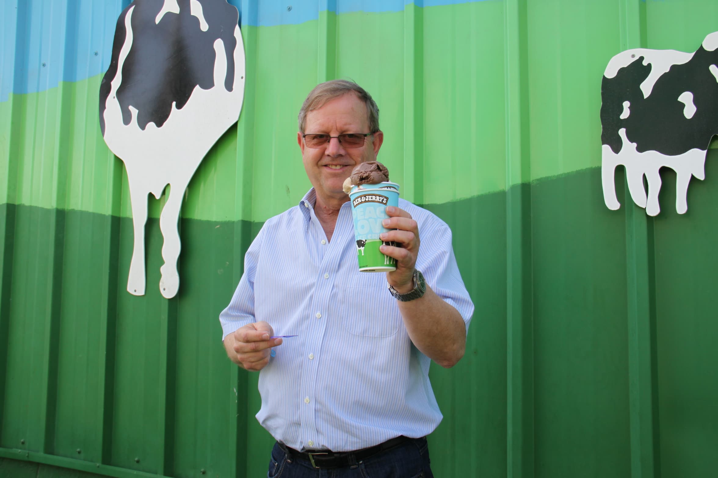 Avi Zinger fell in love with Ben and Jerry's ice cream on a ski trip to Vermont. Now he runs a Ben and Jerry's factory in Israel.