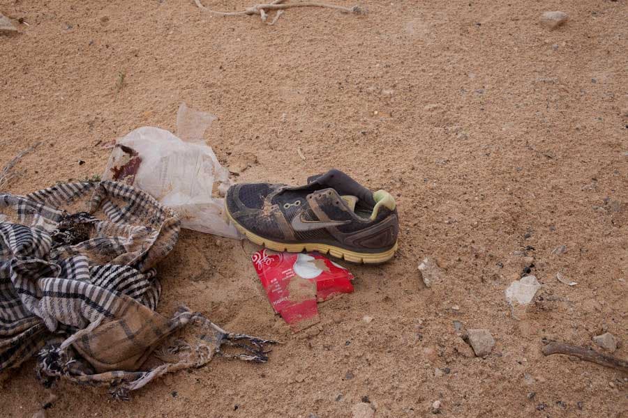 The Sneaker: April 2011, Libya (Bryan Denton photograph)