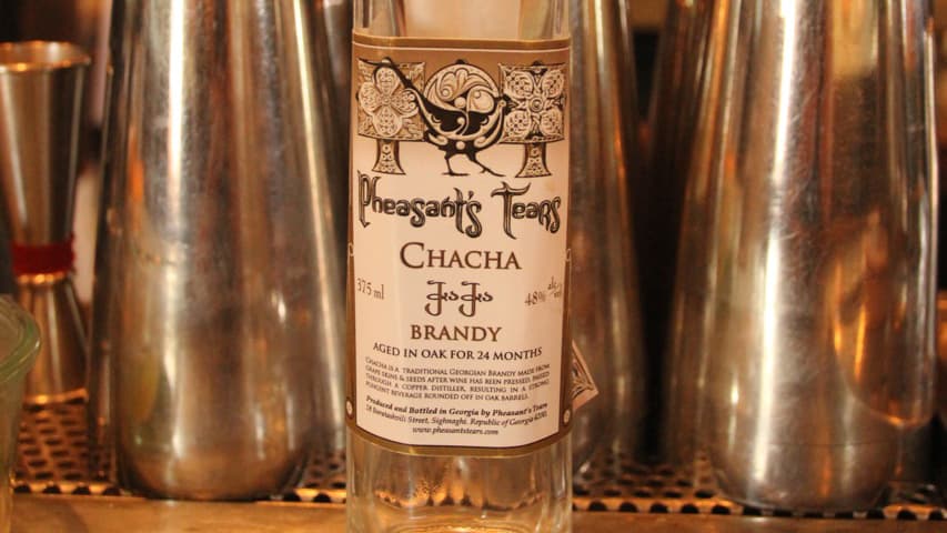 Pheasant's Tears brandy. The name is taken from a saying native to the eastern part of Georgia where the winery is.