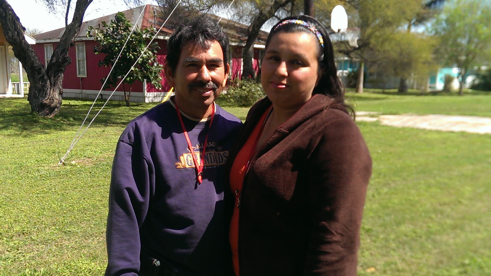 Jose and Norma Adalpe. Jose built their family's home just before Hurricane Dolly hit.