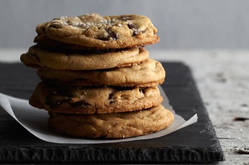 Armando Rafael Moutela's cardamom cayenne chocolate chip cookies topped with salt