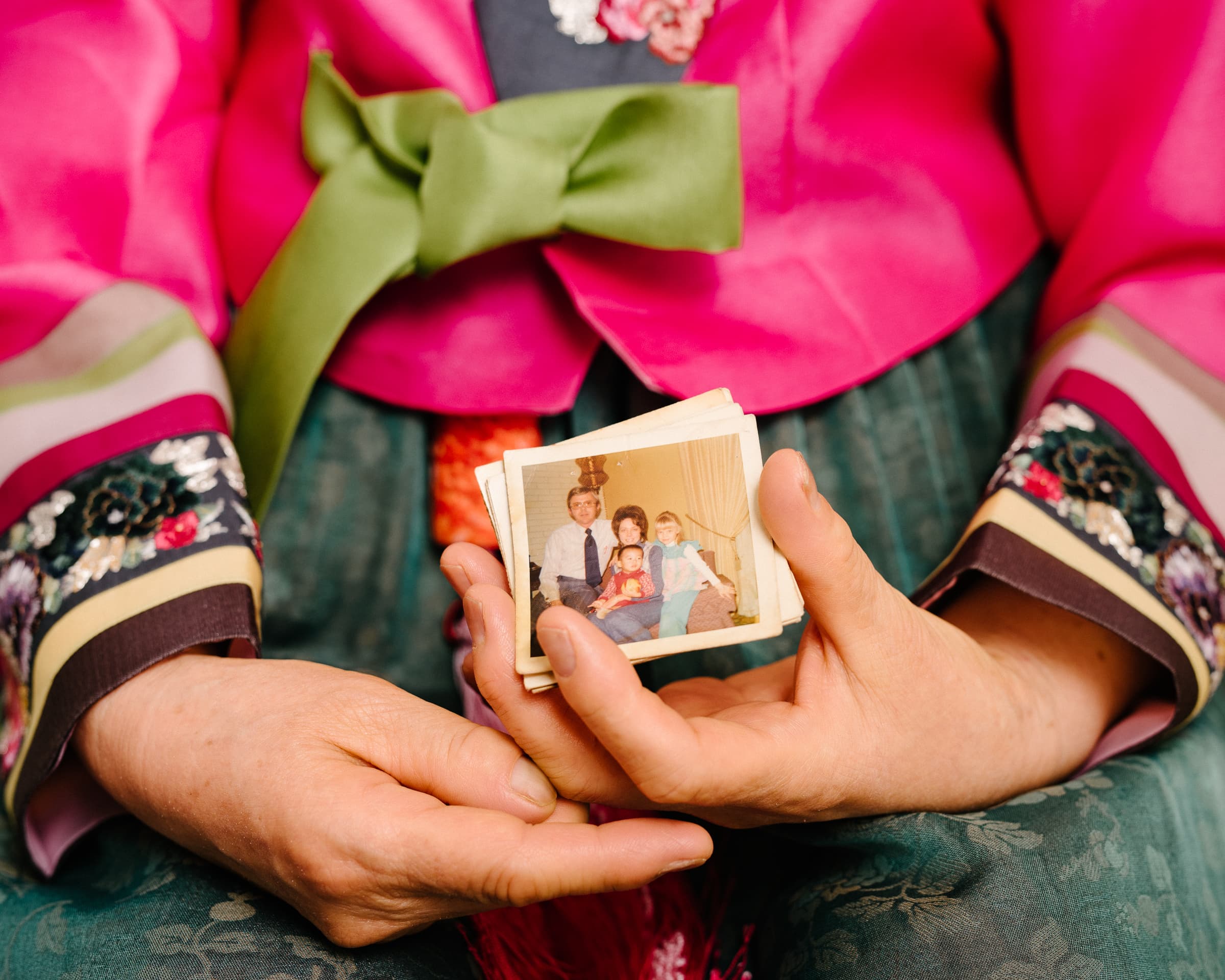 Fostervold's mother kept photos of him with his adoptive family in Minnesota for decades.