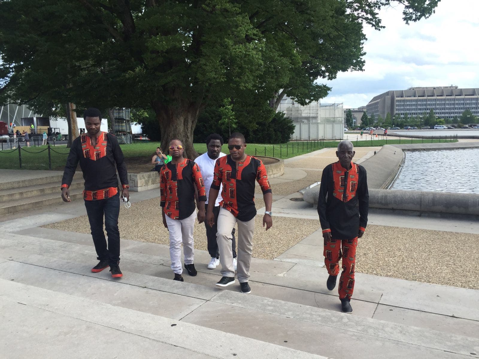 Giddes Chalamanda and friends in Washington DC