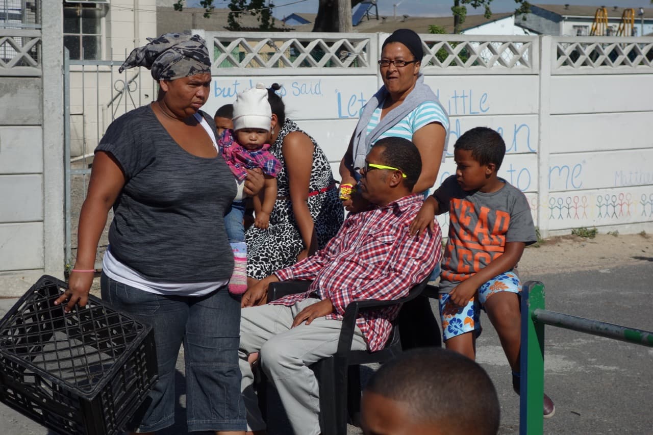 Scene in Elsie's River, one of the Cape Flats communities on the outskirts of Cape Town, South Africa