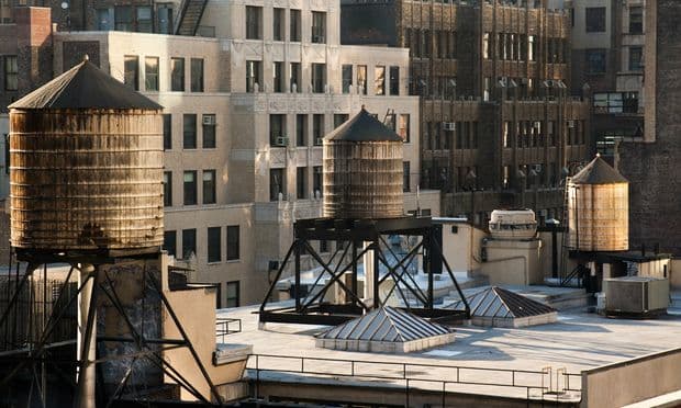 Water towers over New York City