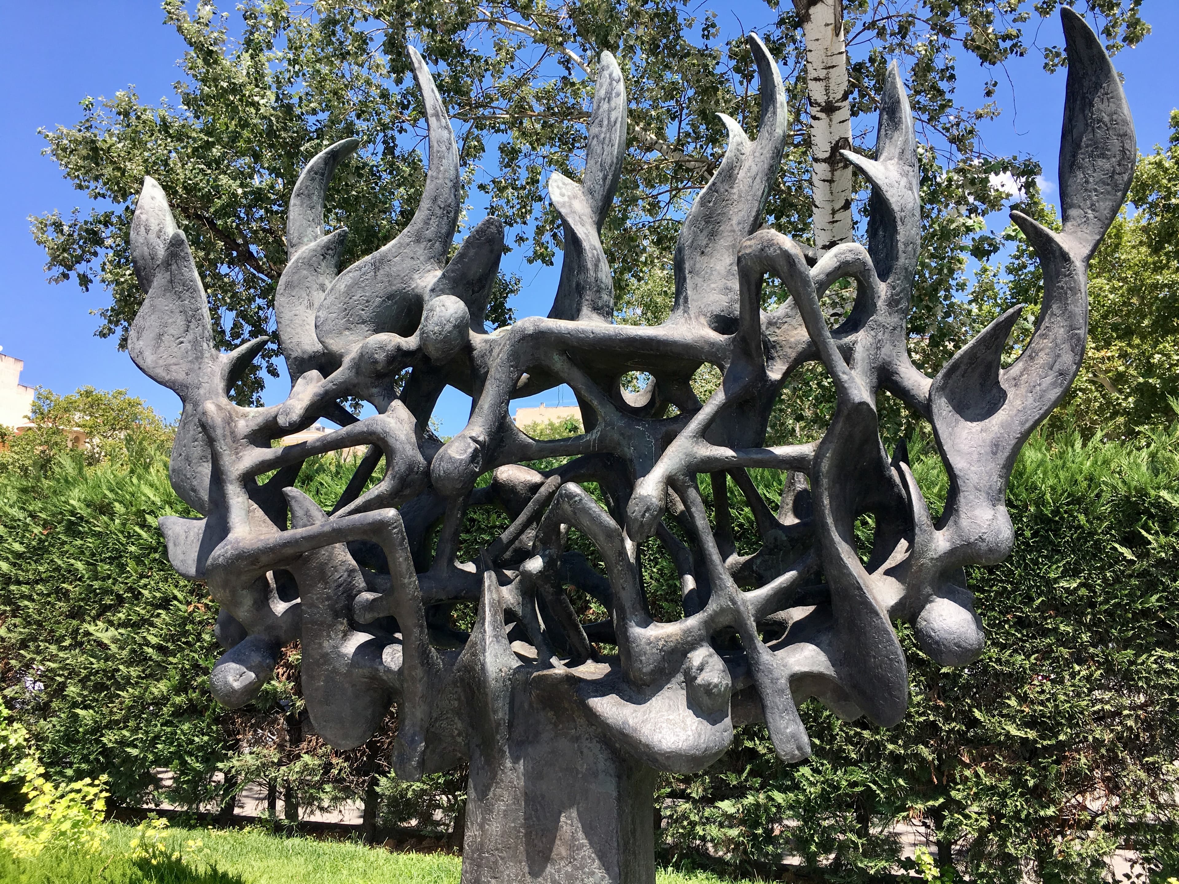 A monument to commemorate the 50,000 Jews murdered during the Holocaust was placed in Thessaloniki's Freedom Plaza in 1997.