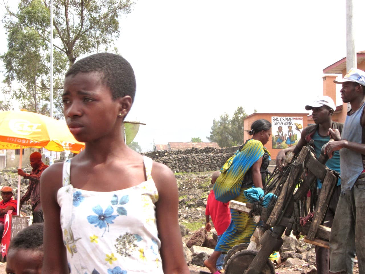 Street scene in Goma, the Democratic Republic of Congo
