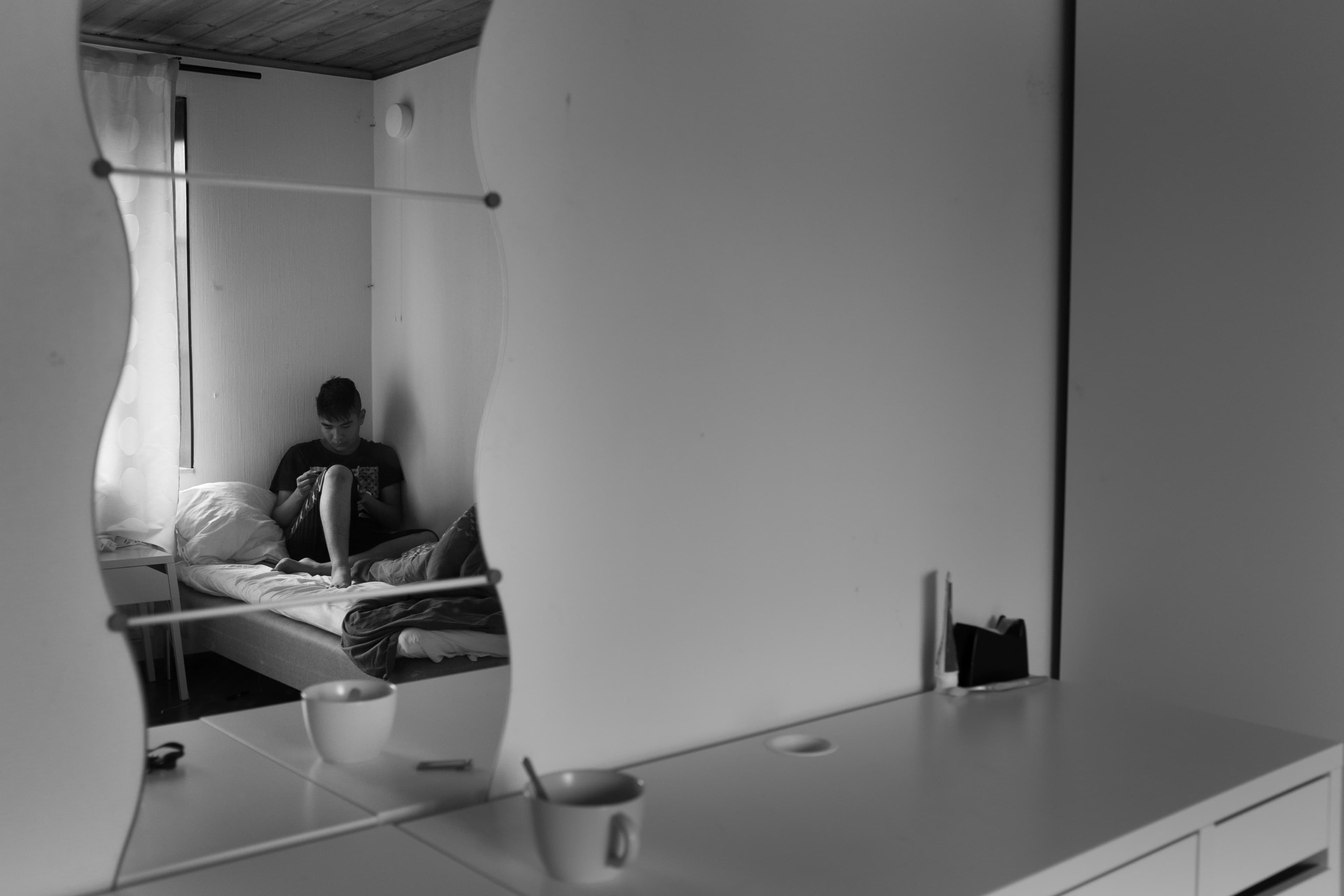 Mahdi in his new room