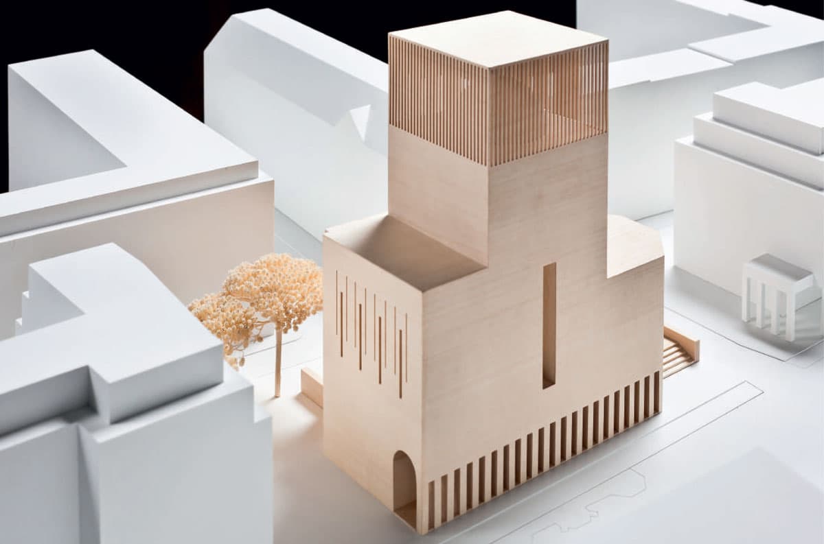 An artistic rendering of the House of One.