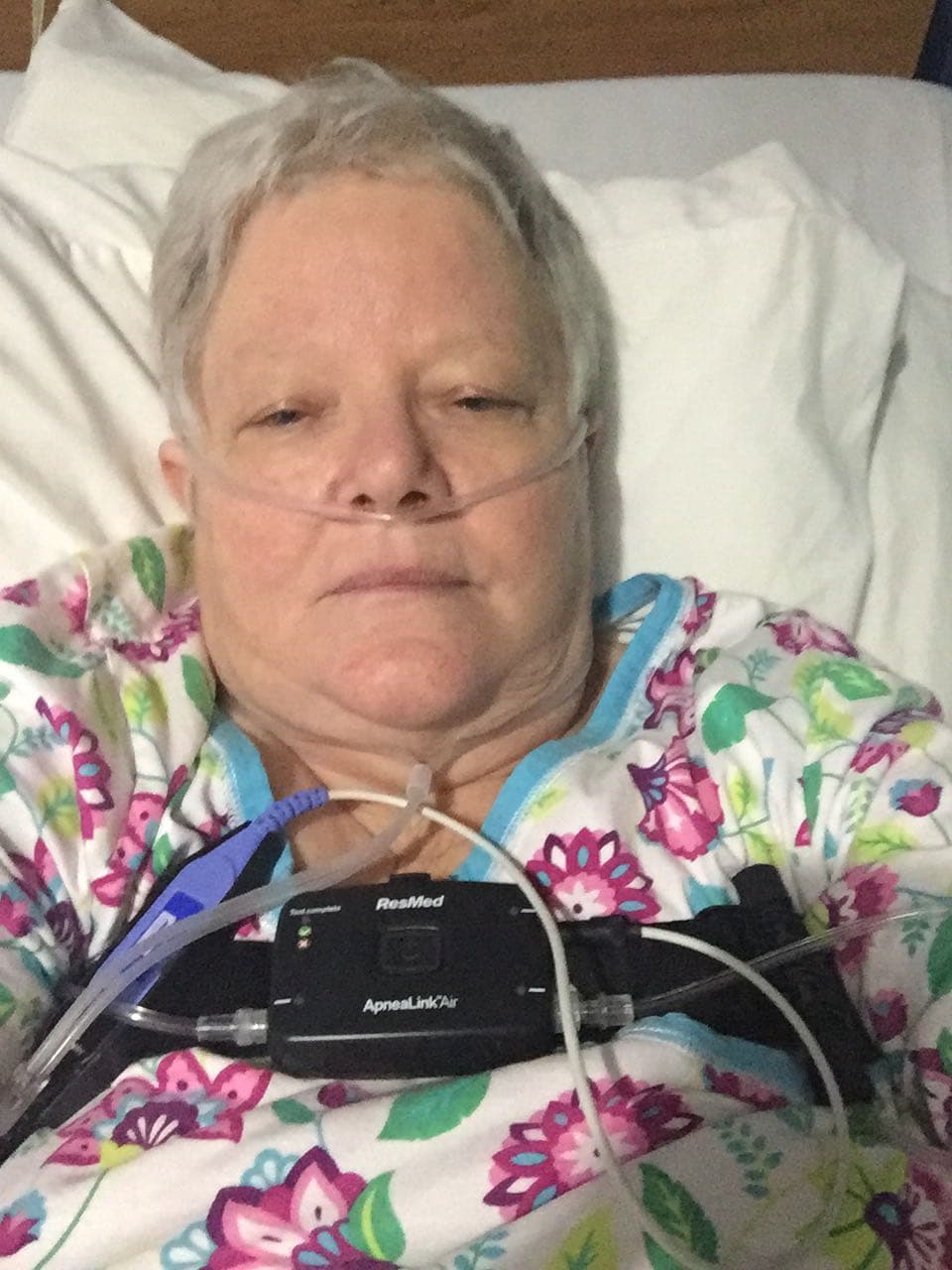 Nancy Bailey in hospital
