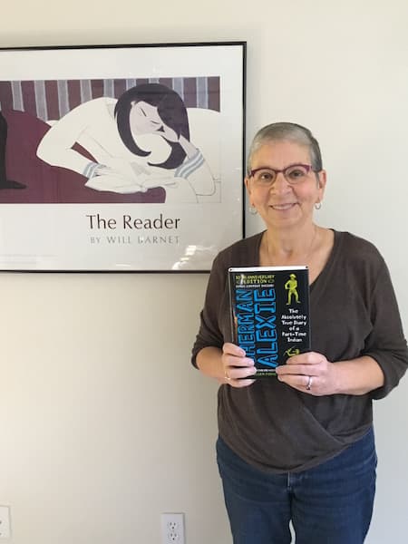 A person with a book