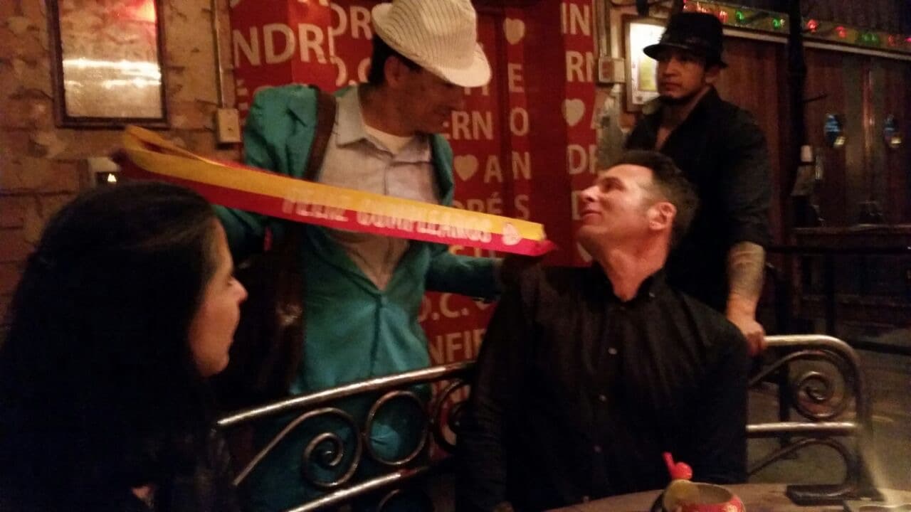 Steve Dolinsky celebrates his birthday at Andres Carne de Res
