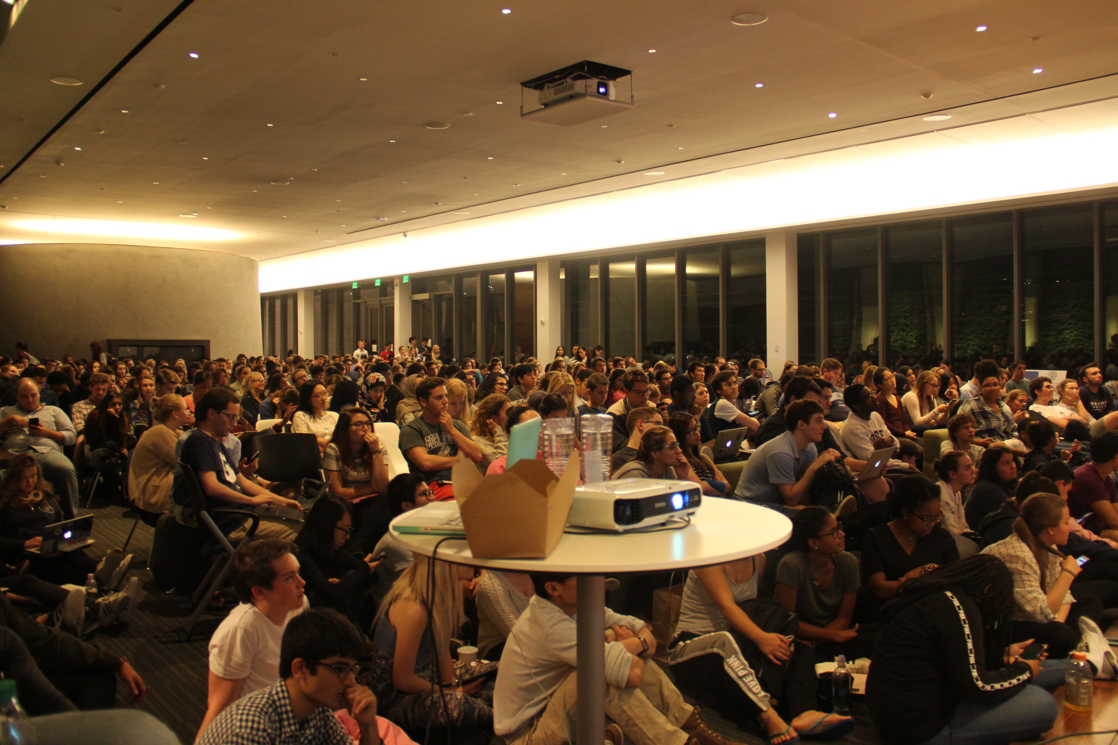 A debate watching party in Washington, DC.