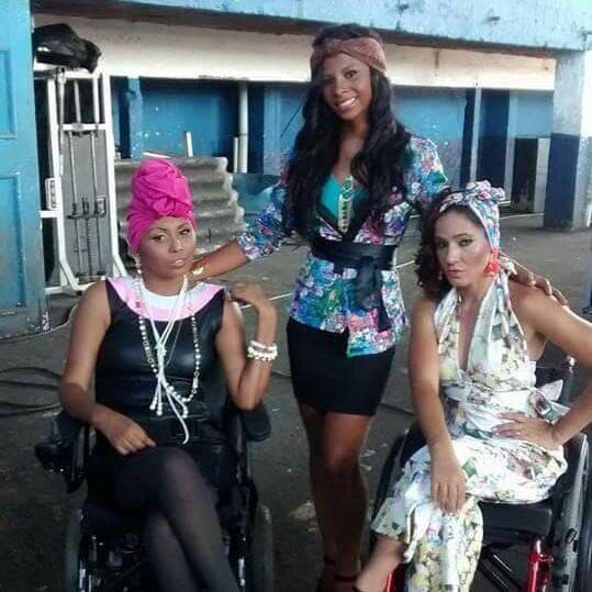 Models donning some items from Krosh's 