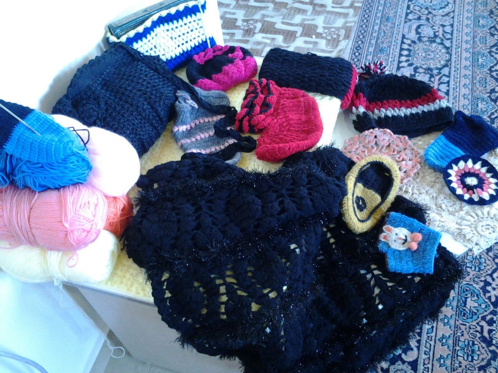 Some of Hiba Bekai's needlework.