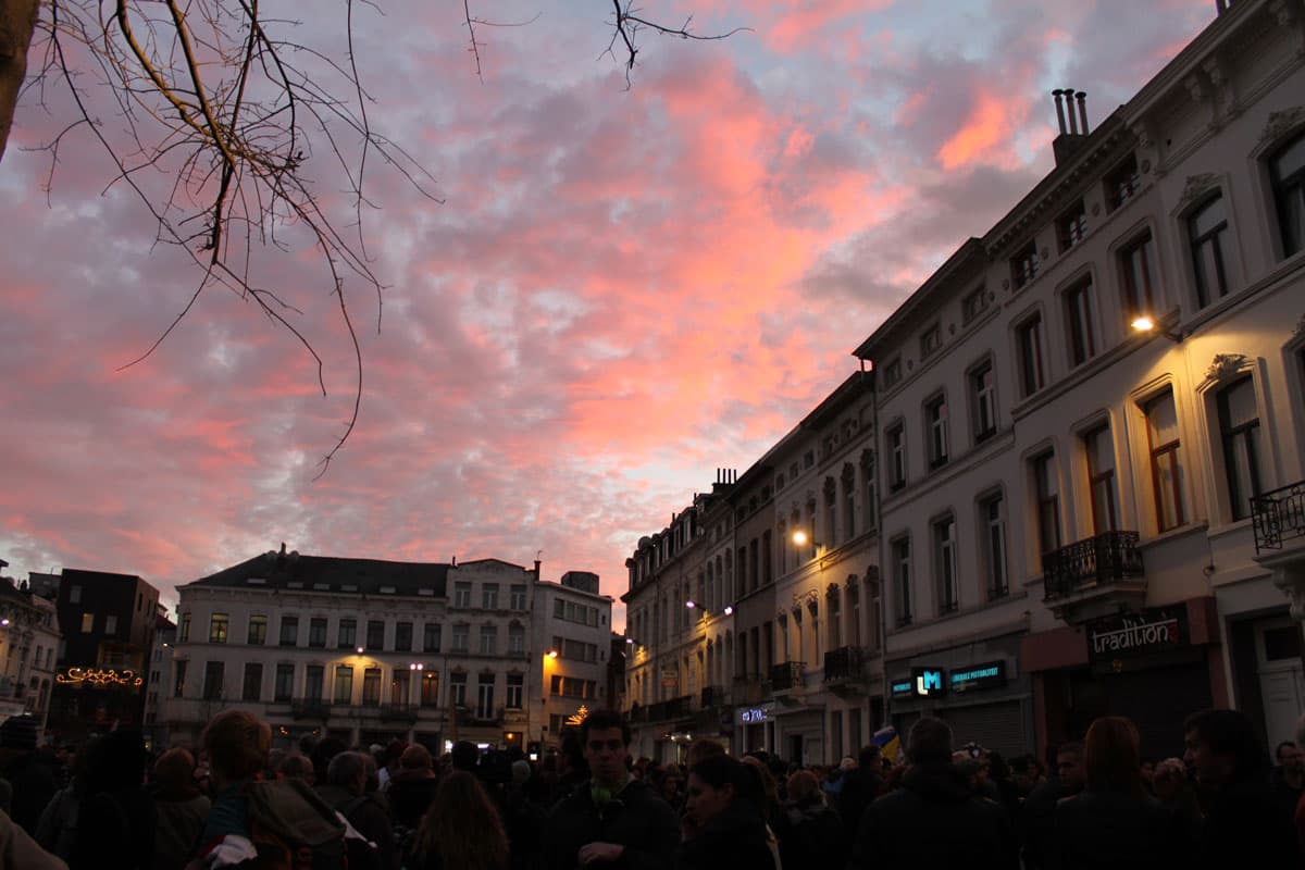 Molenbeek vigil, November 18, 2015