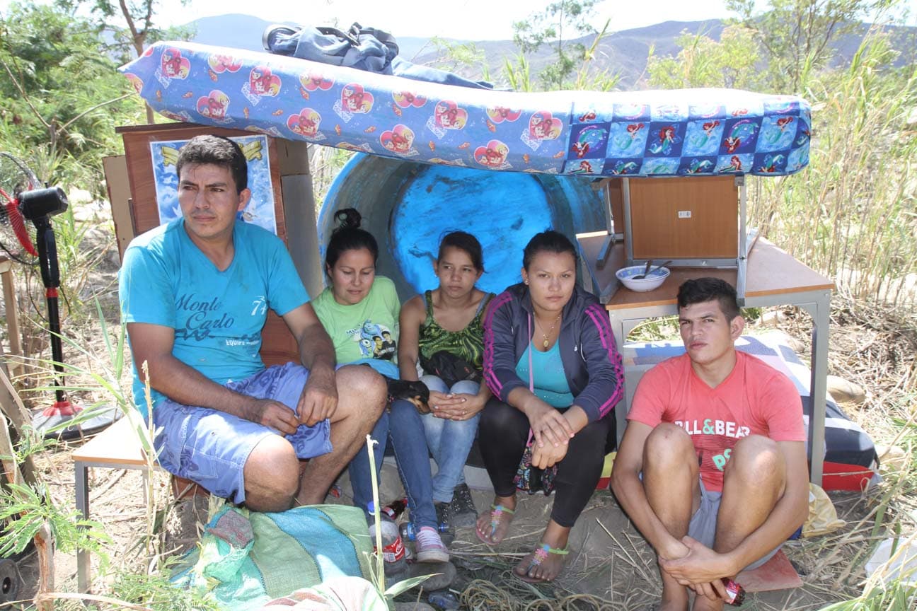 A Colombian family near the border with Venezuela.