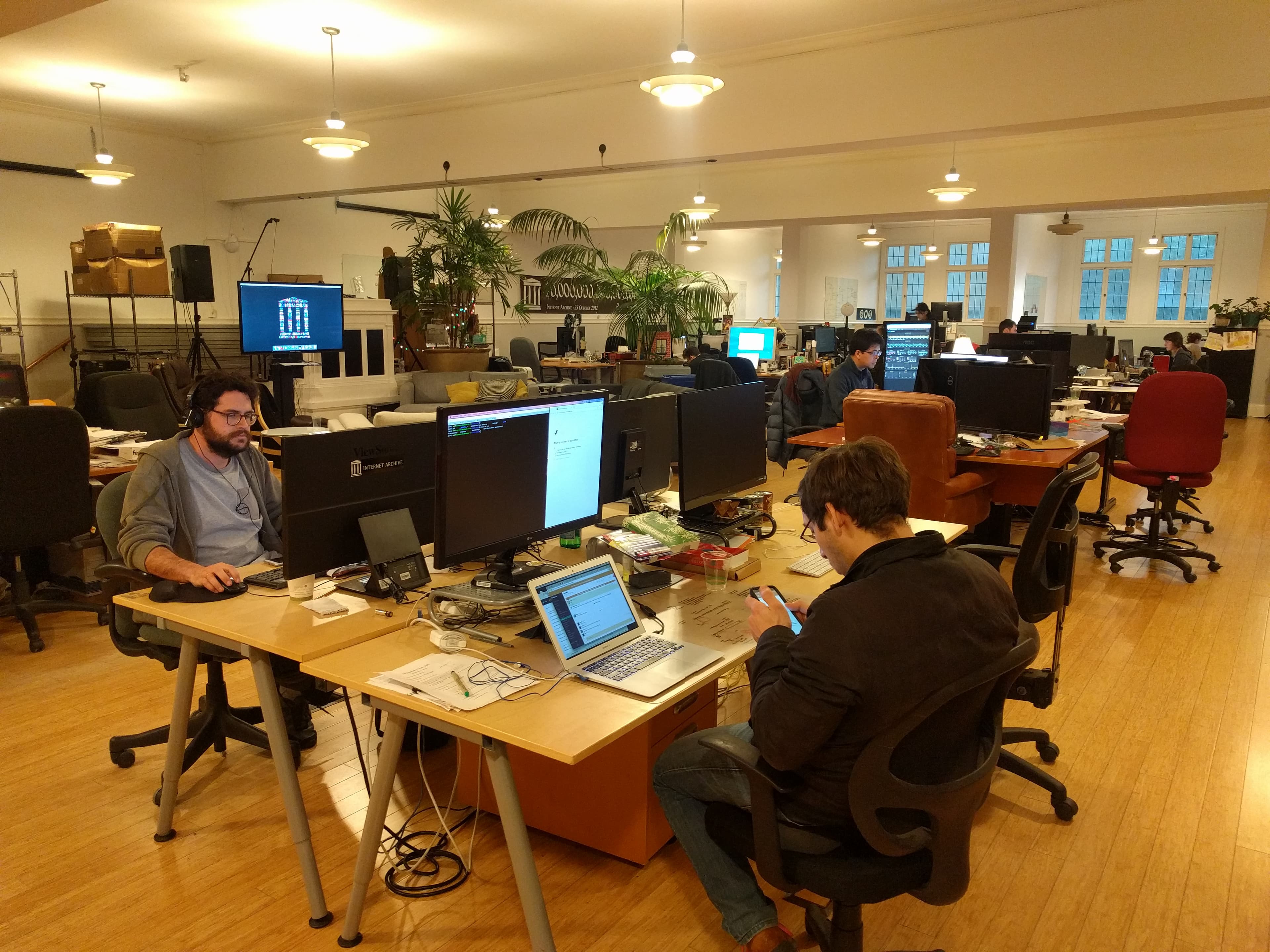 At work in the Internet Archive