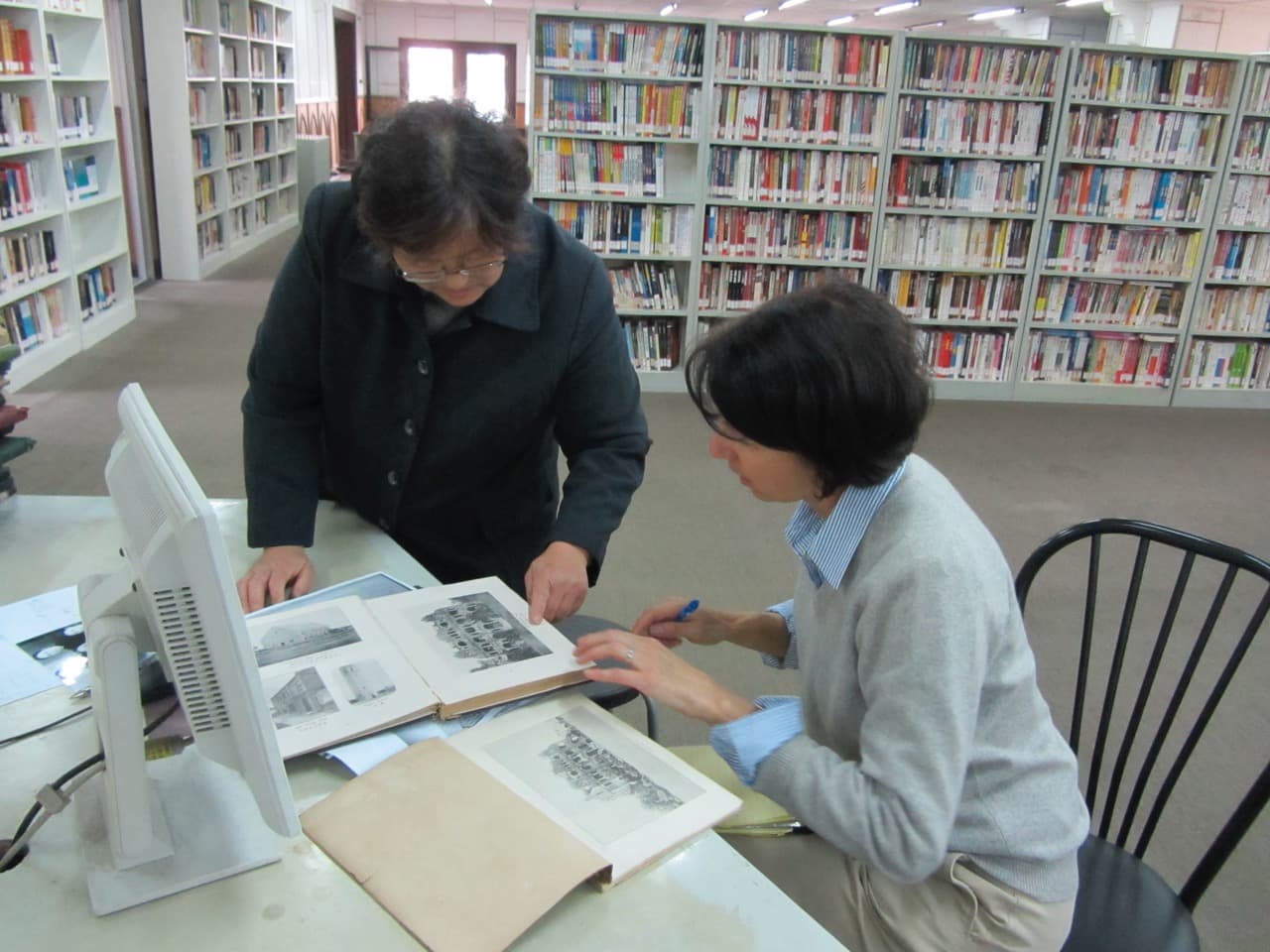 Jennifer Lin researching her book 