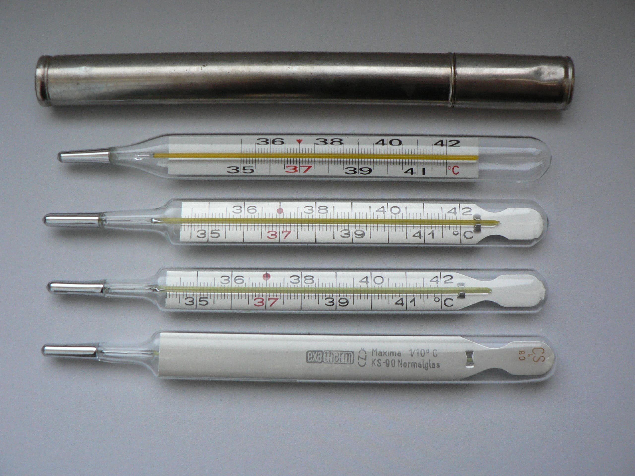 Mercury thermometers