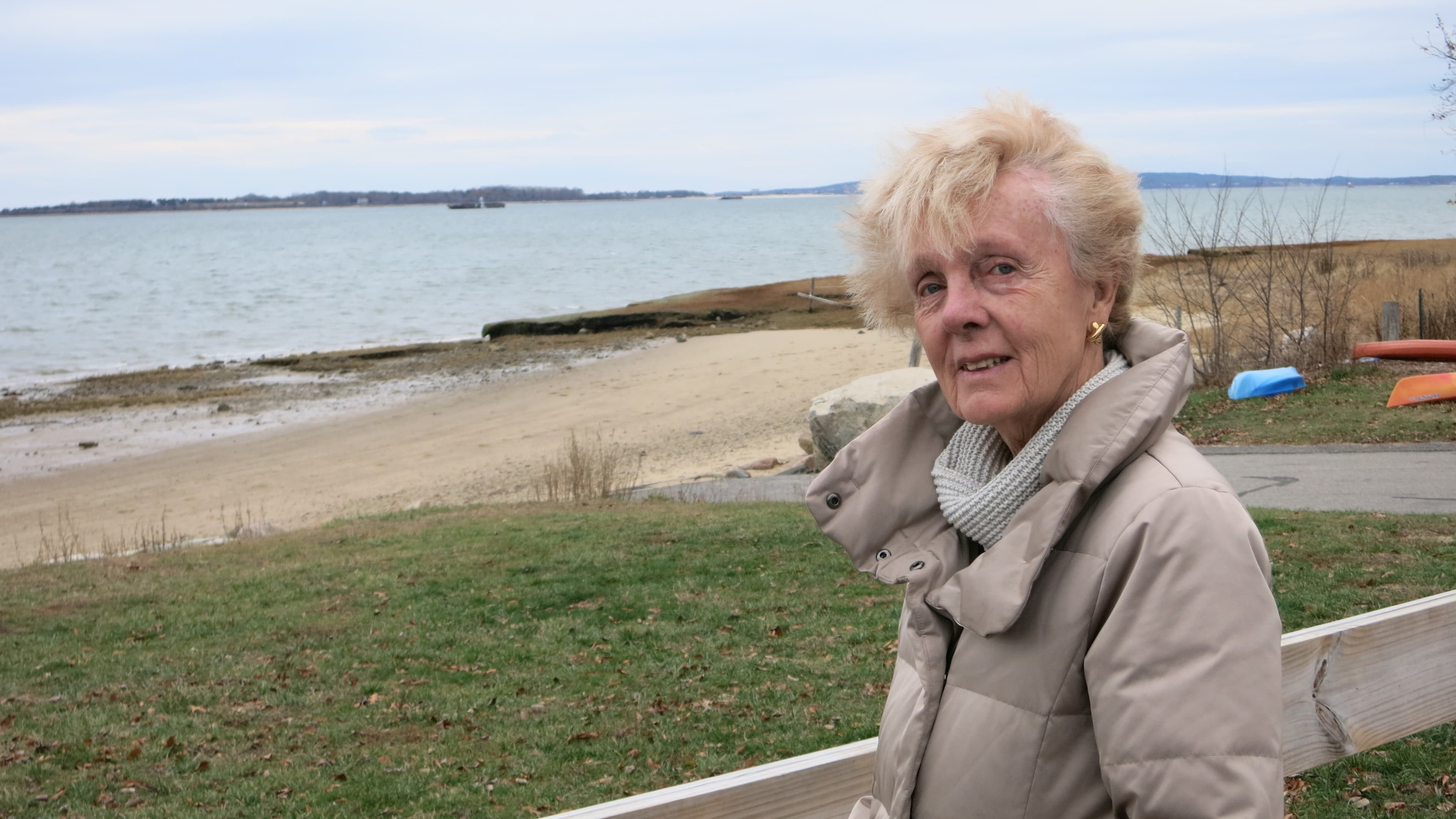 Mary Lampert lives across the bay from the Pilgrim nuclear power plant in Plymouth, Mass. She says the risks that come with nuclear energy are too great to build more.