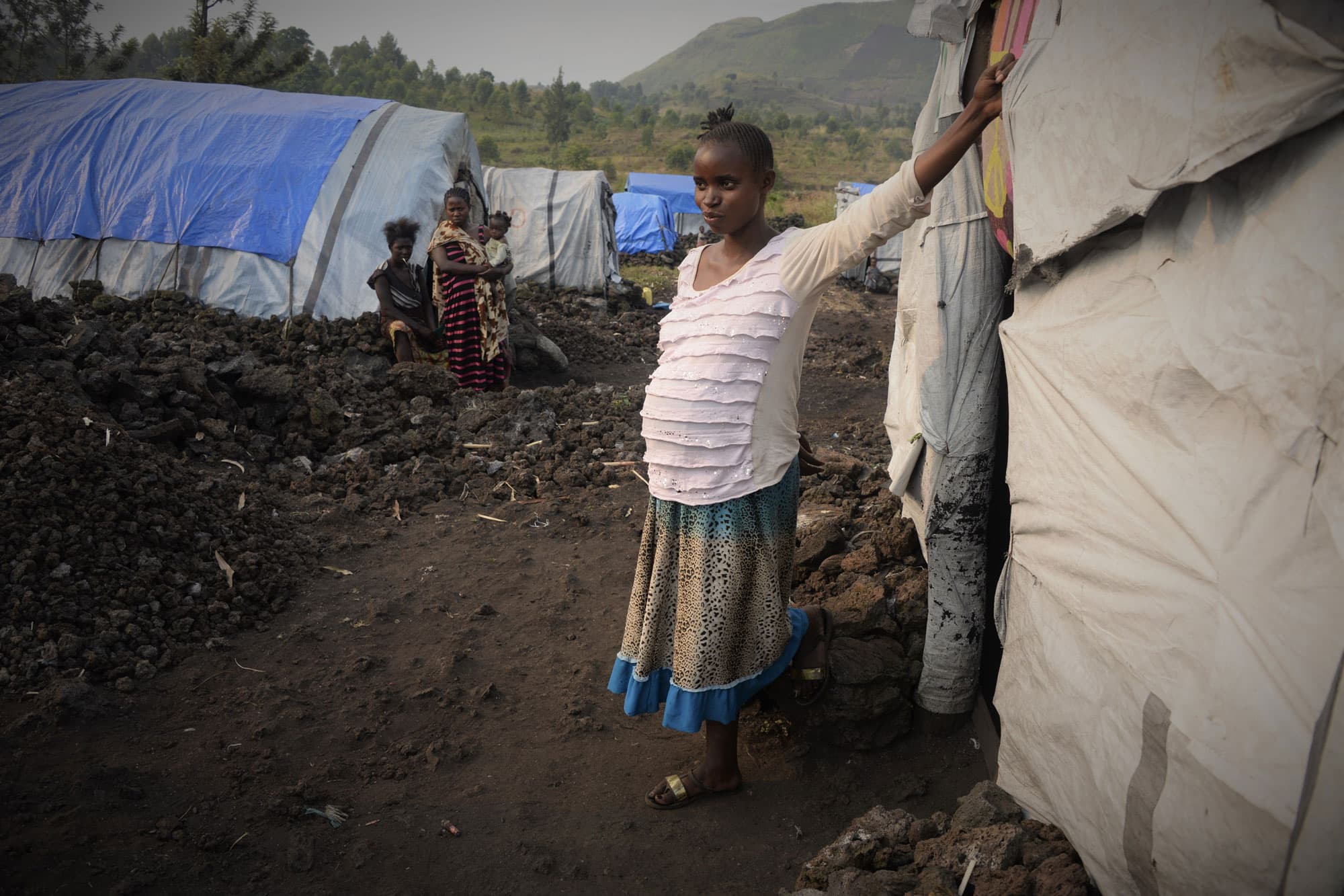 The Muganga IDP camp.