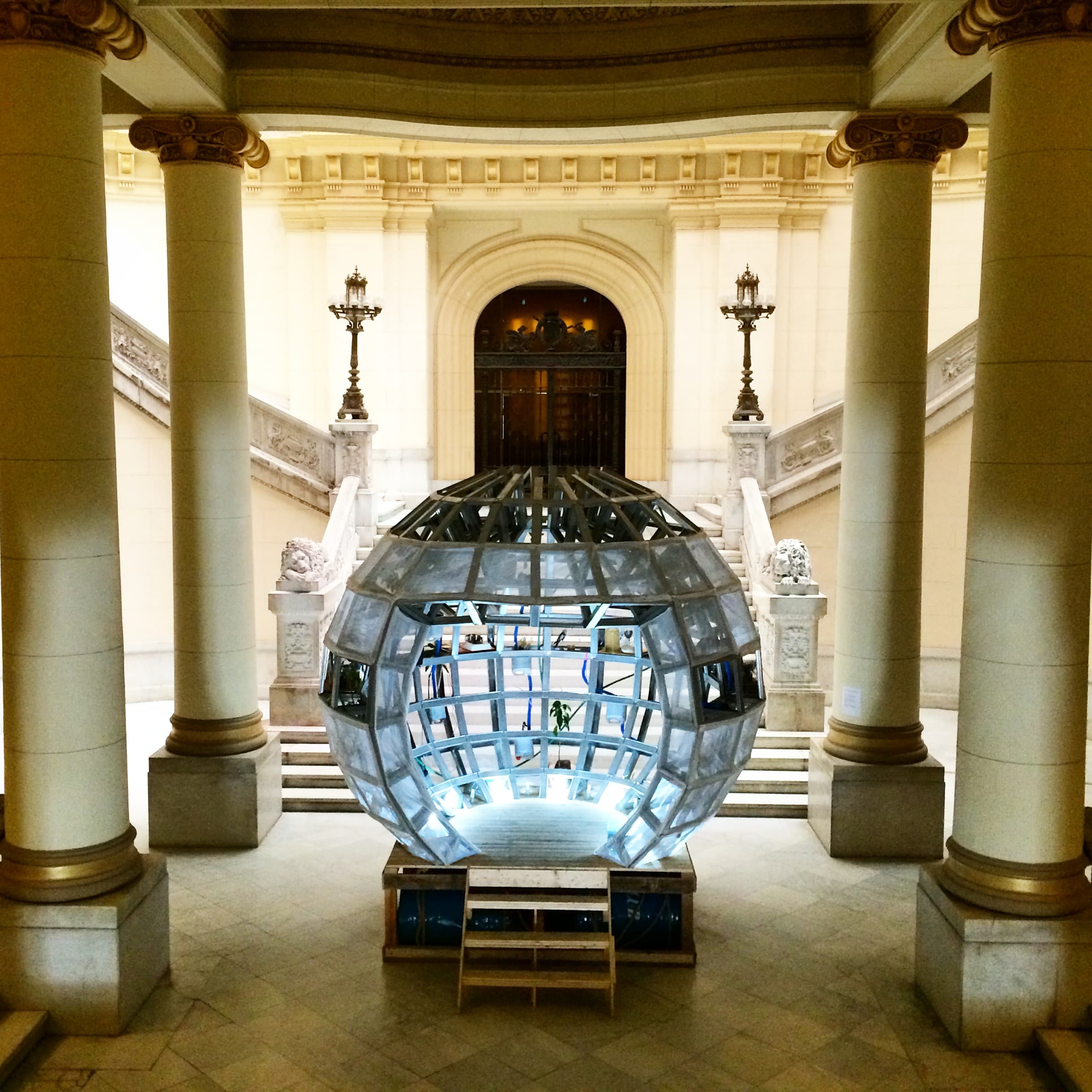 Several years ago, I filmed a video story about environmental artist Mary Mattingly and her eco-friendly barge, 