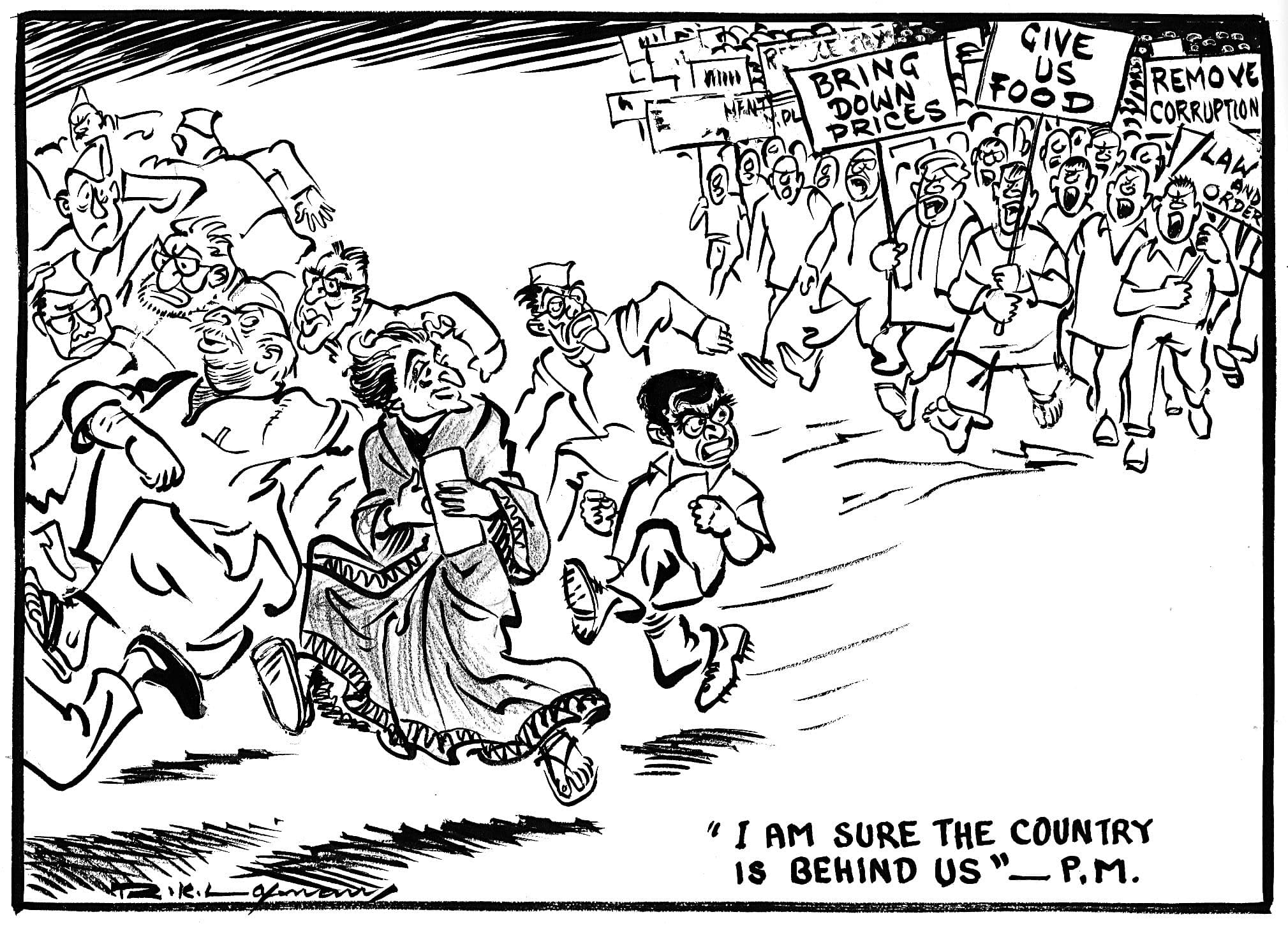 R.K. Laxman, India, circa 1970s