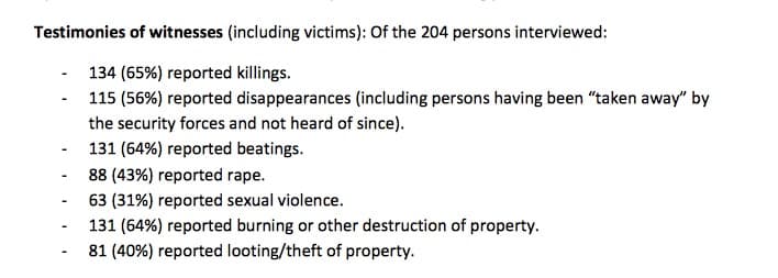 United Nations report Rohingya