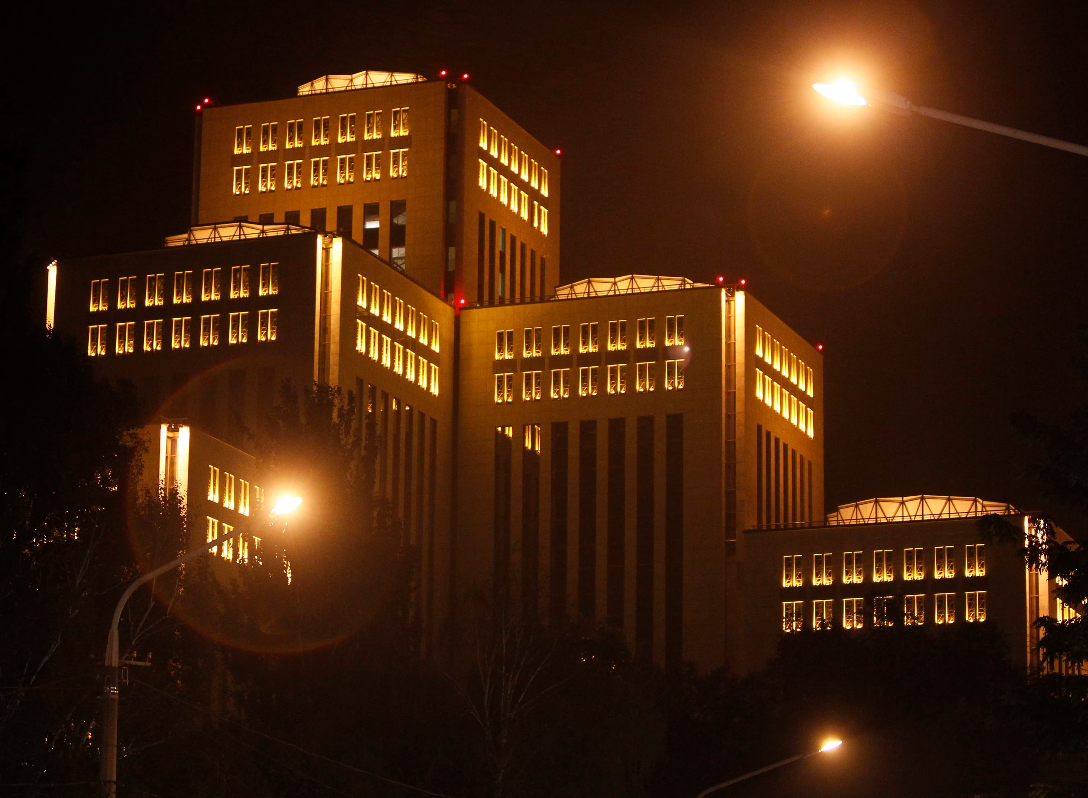 The Jewish Menorah Center in Dnipropetrovsk, Ukraine, in October 2012, just after it opened. It's the world's biggest Jewish center.