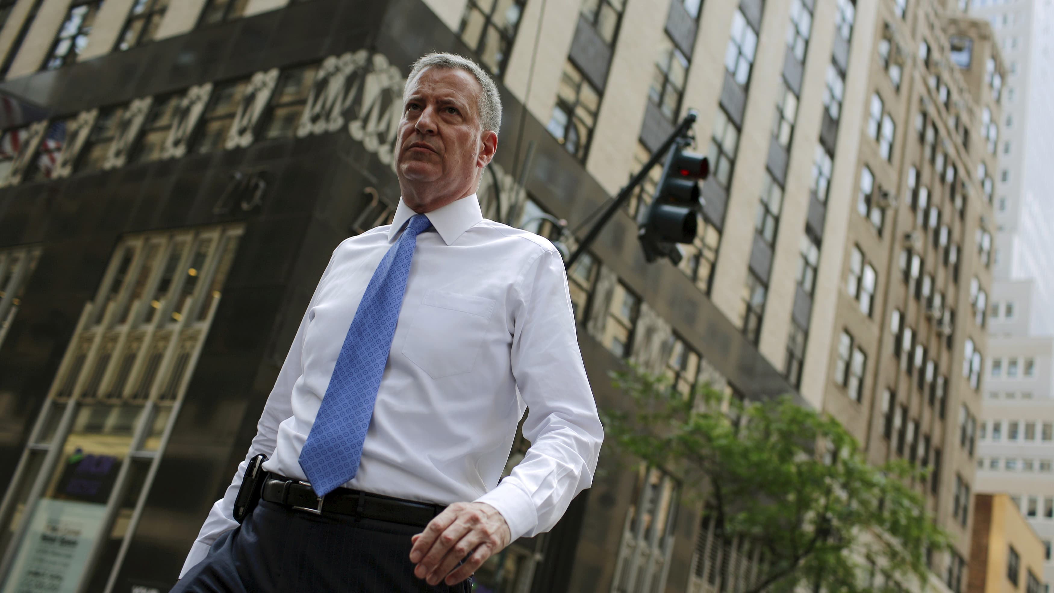 Bill de Blasio fires Trump