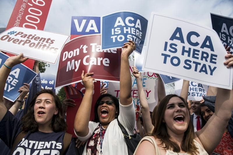 Supporters of the Affordable Care Act