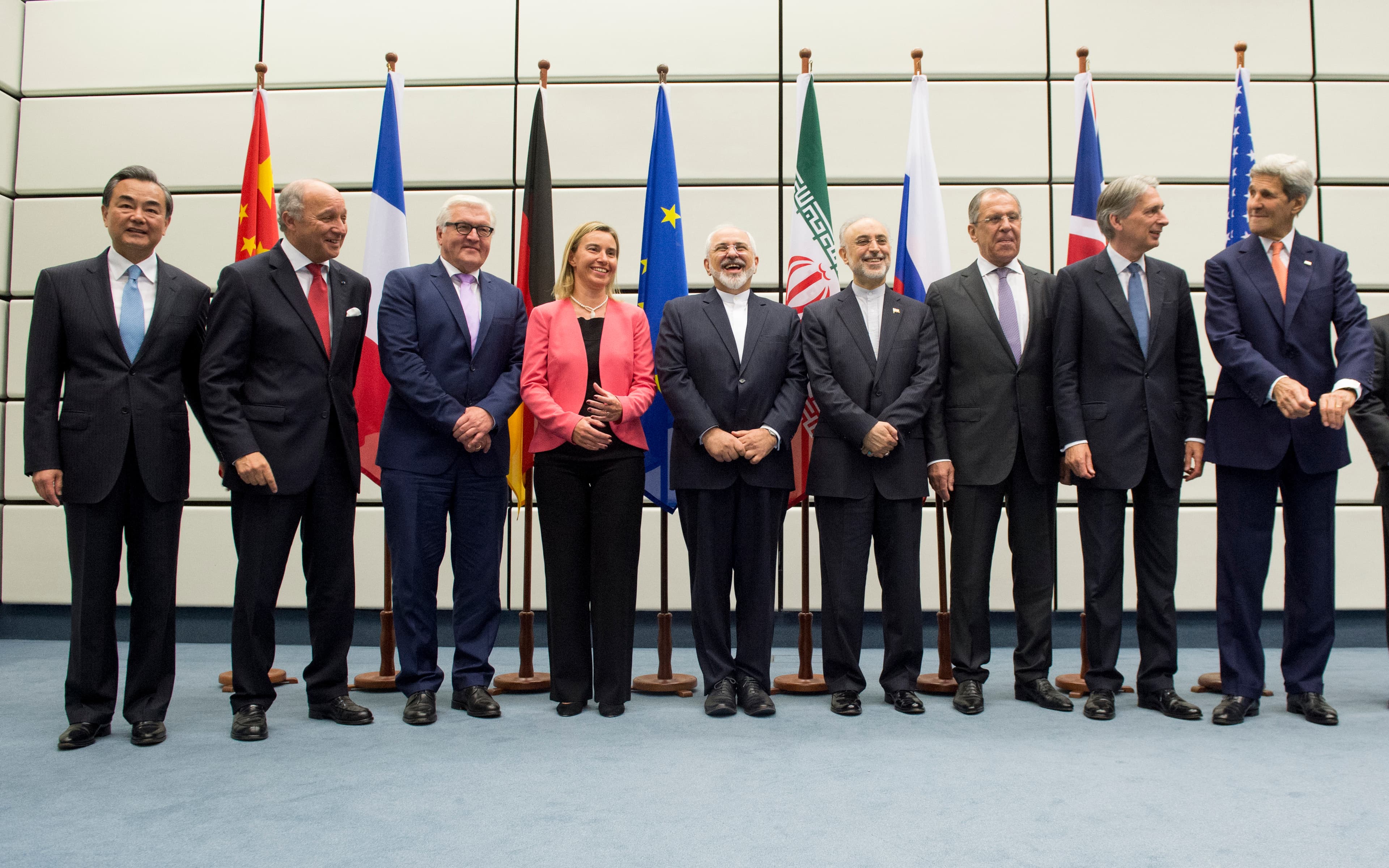 Members of the negotiations team in Vienna, Austria.