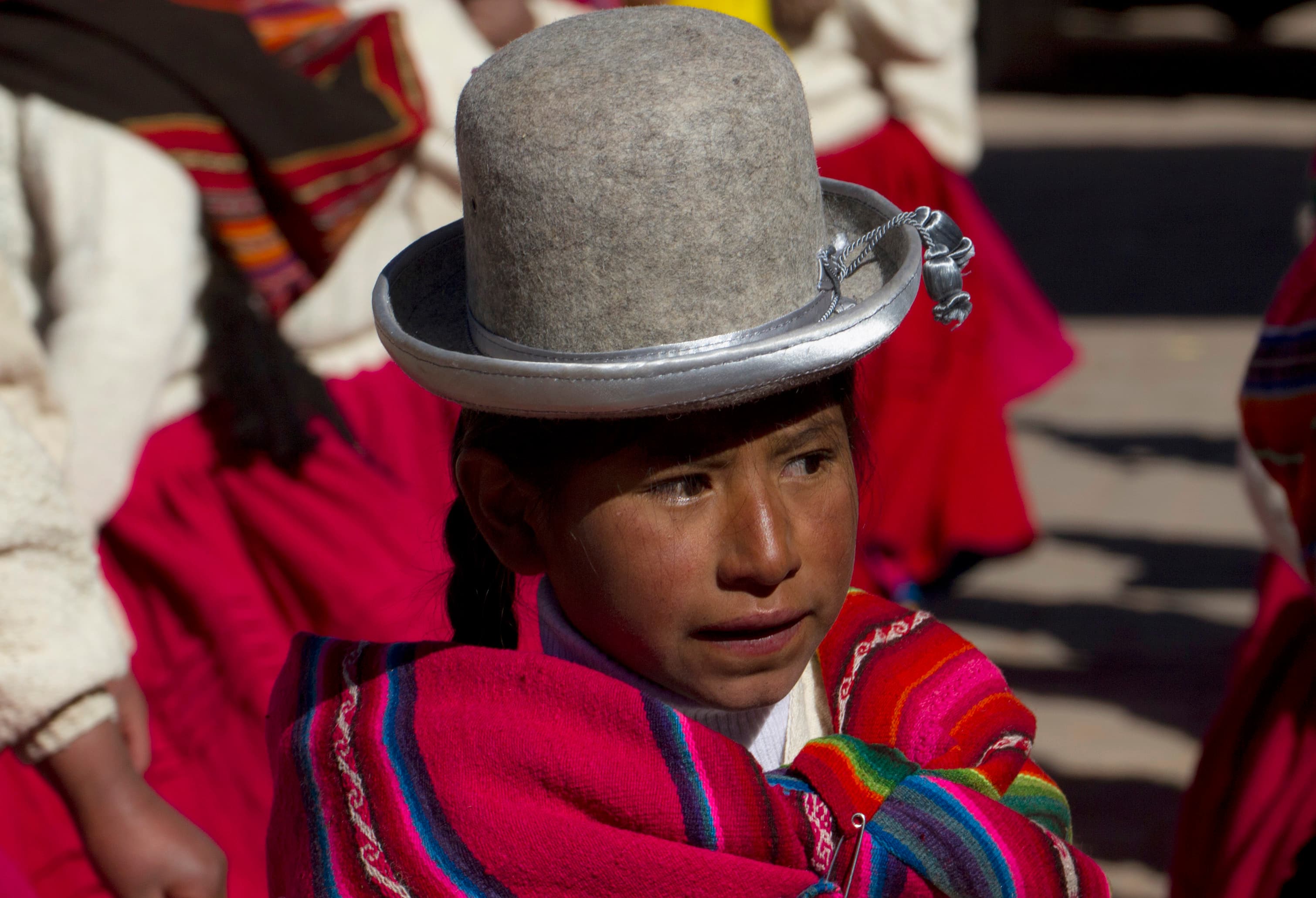 An Aymara girl in Tiwanaku, in 2012.