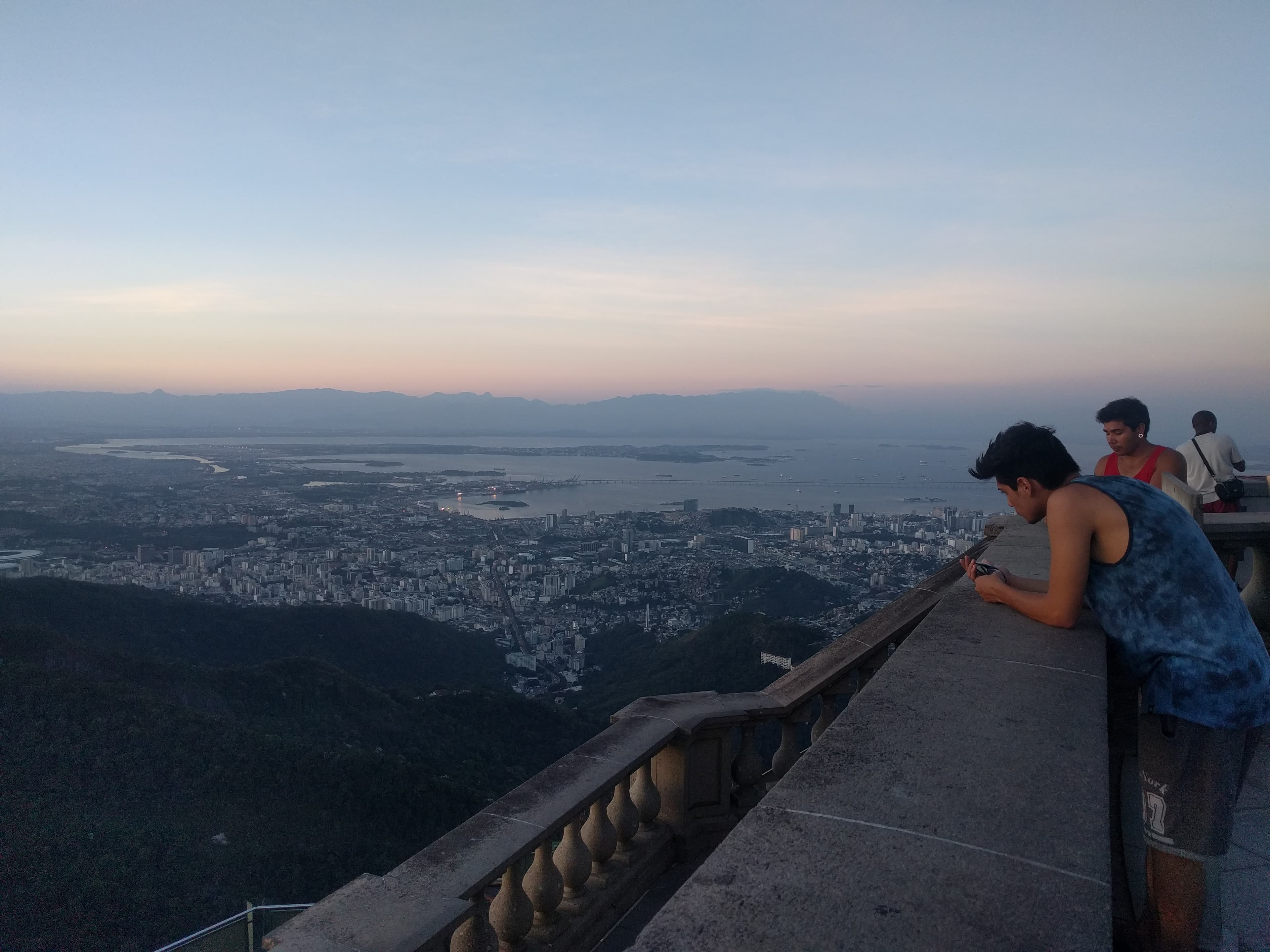 Looking out at Rio de Janeiro