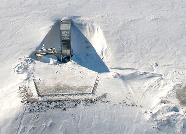 Seed vault exterior