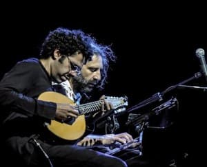 Hamilton de Holanda on the bandolim and Stefano Bollani on piano (CREDIT: www.stefanobollani.com)